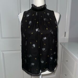 Rebecca Taylor Sleeveless Scattered Tulip Top